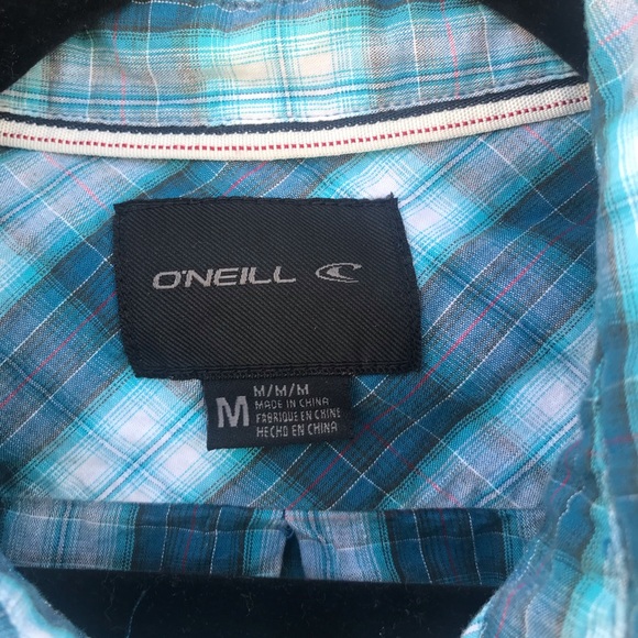 Mens M O’Neill button up plaid shirt - Picture 2 of 4